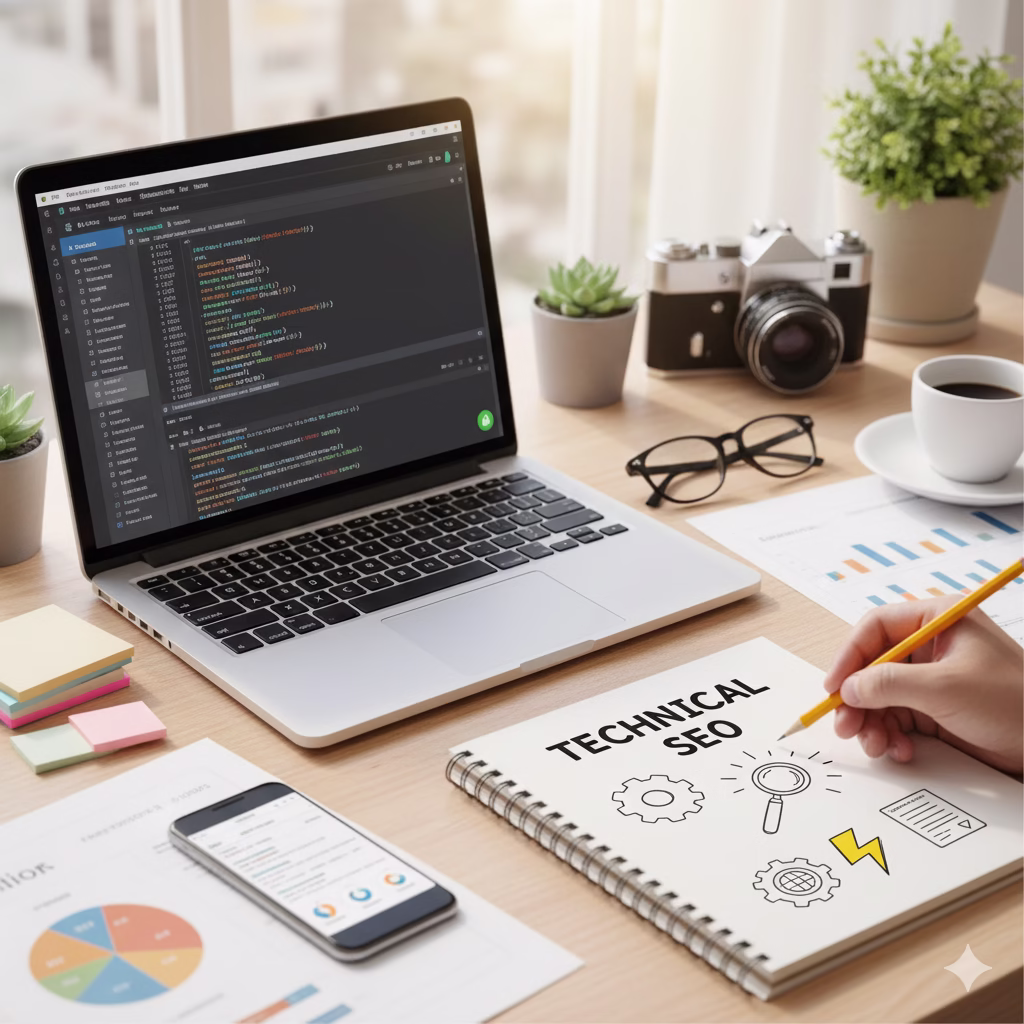 Technical SEO services in Pakistan dashboard showing improved crawlability and site performance metrics