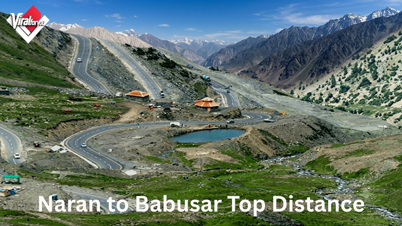 Scenic view of Jalkhad surrounded by green mountains and flowing streams on the route to Babusar Top.