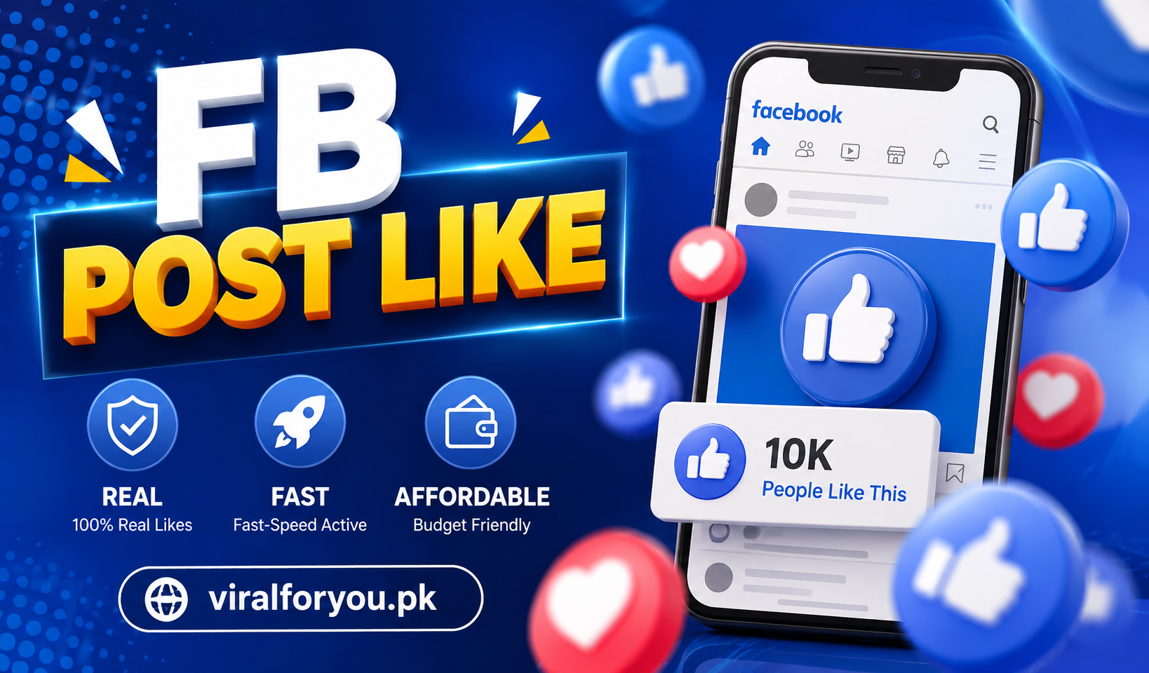 Facebook post likes service concept showing fast engagement growth and social media popularity in Pakistan.