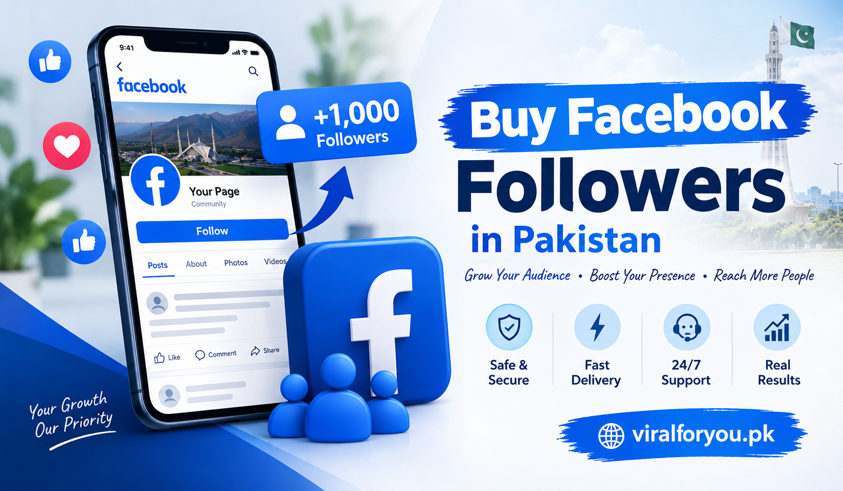 Viral Foryou Facebook followers service in Pakistan