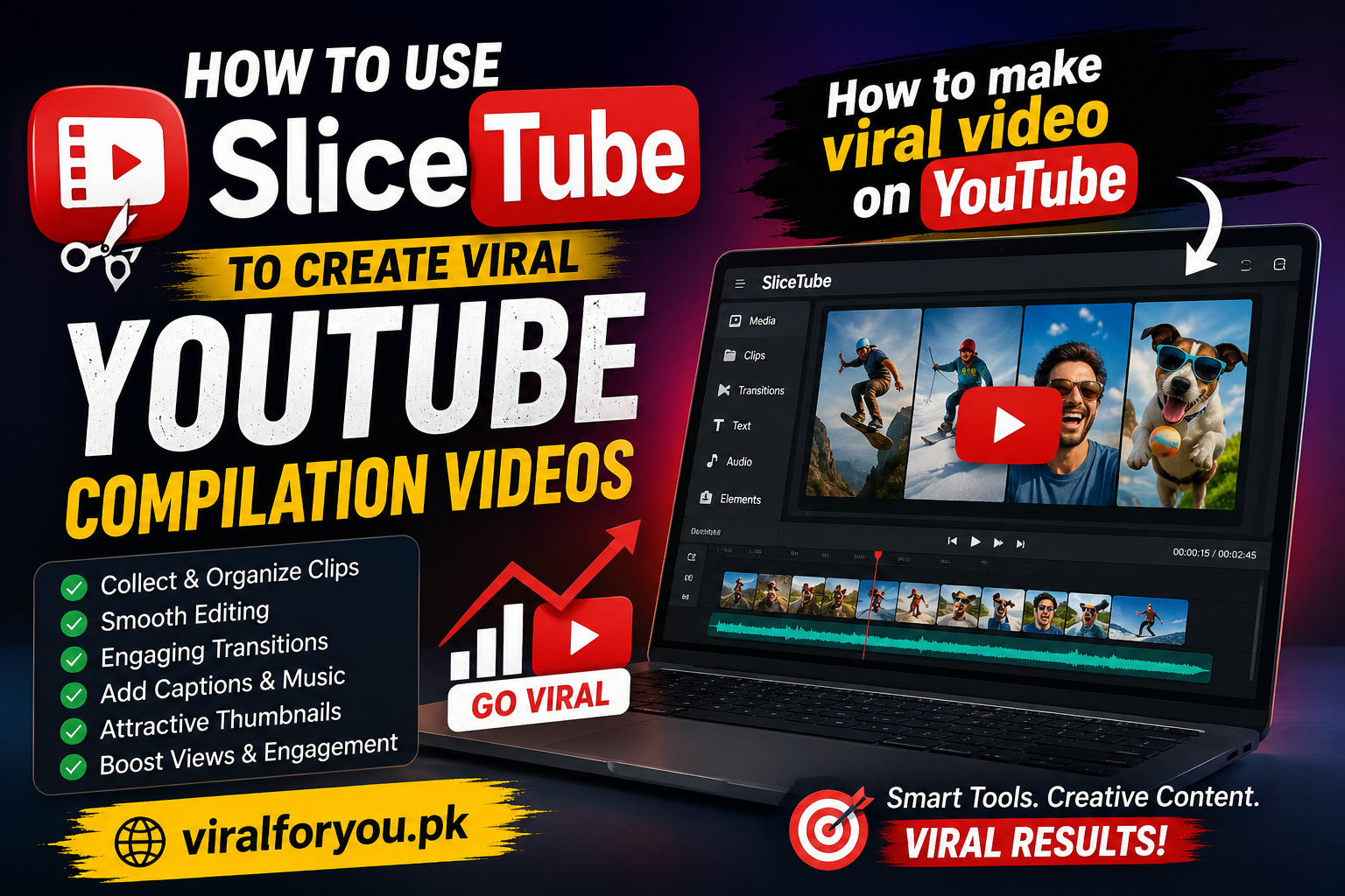 SliceTube for creating viral YouTube compilation videos